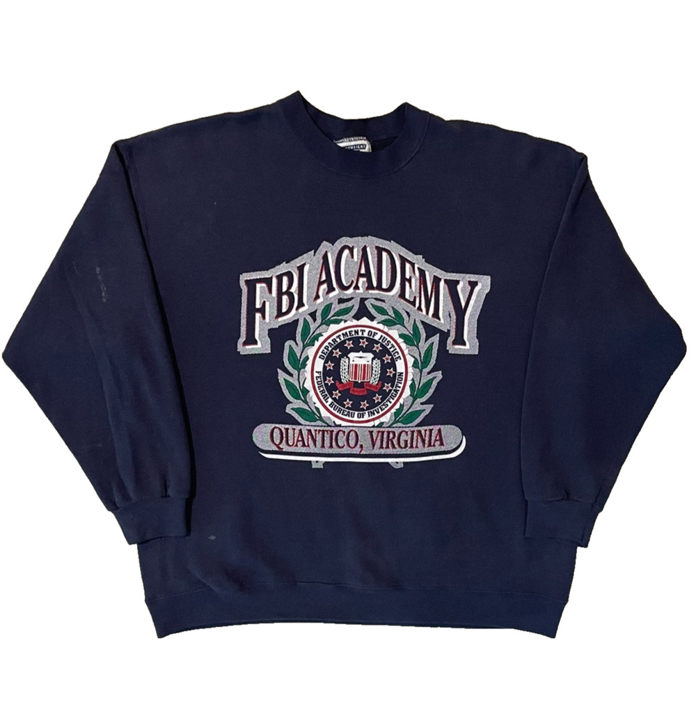 Vintage 90s FBI Federal Bureau Investigation XL Seal Crest Logo Sweatshirt Lee